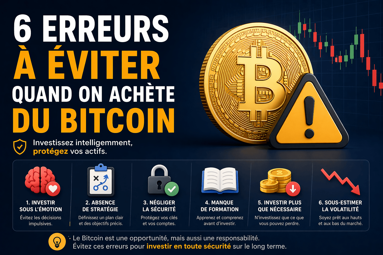 Les 6 erreurs à éviter quand on achète du Bitcoin